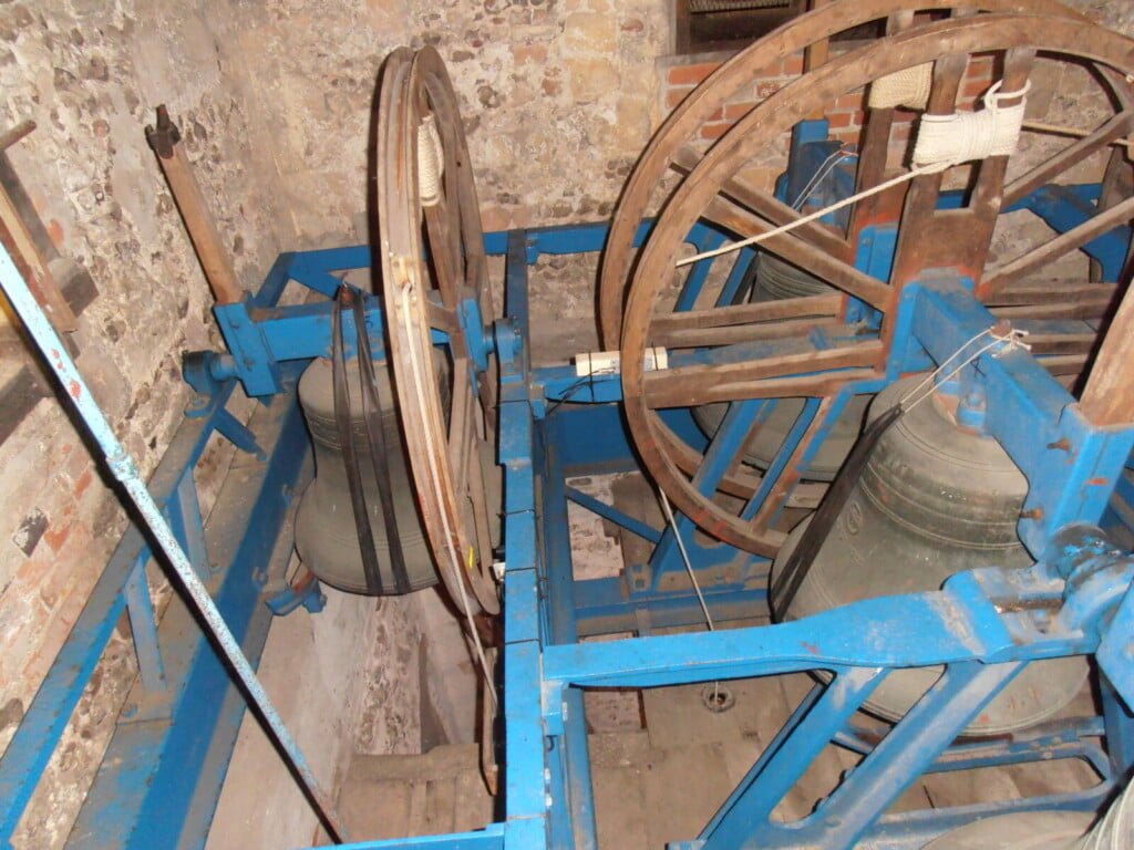 Bells silenced with inner tubes