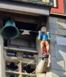 The quarter jack - a human figure which strikes the quarter hour