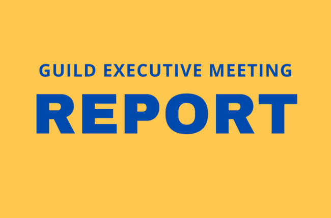 Guild Executive Report Banner