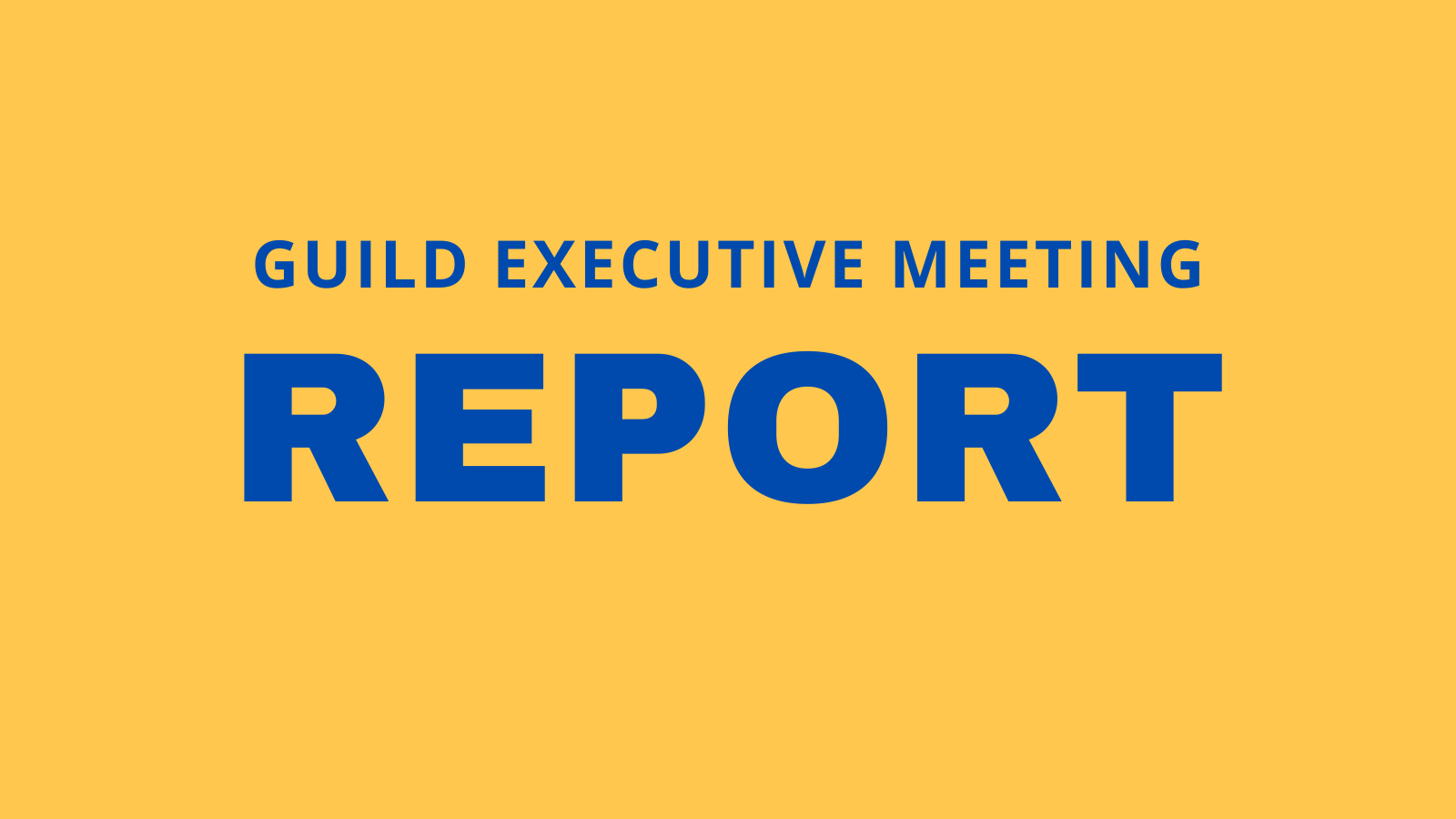 Guild Executive Report Banner