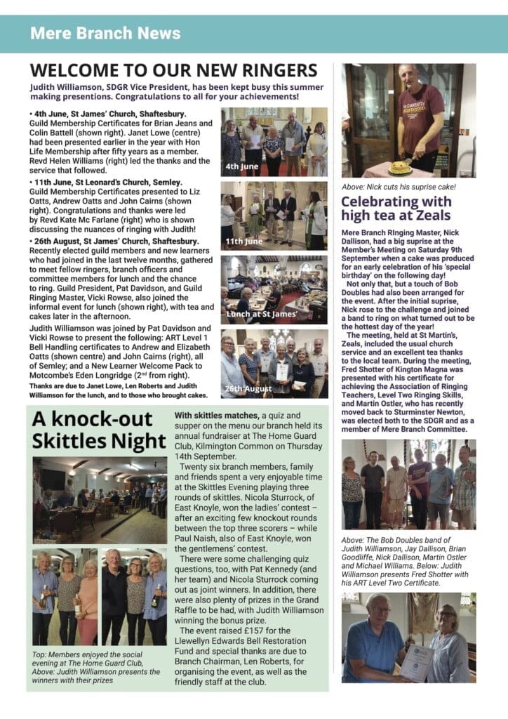 Mere Branch News Autumn 2023 p2