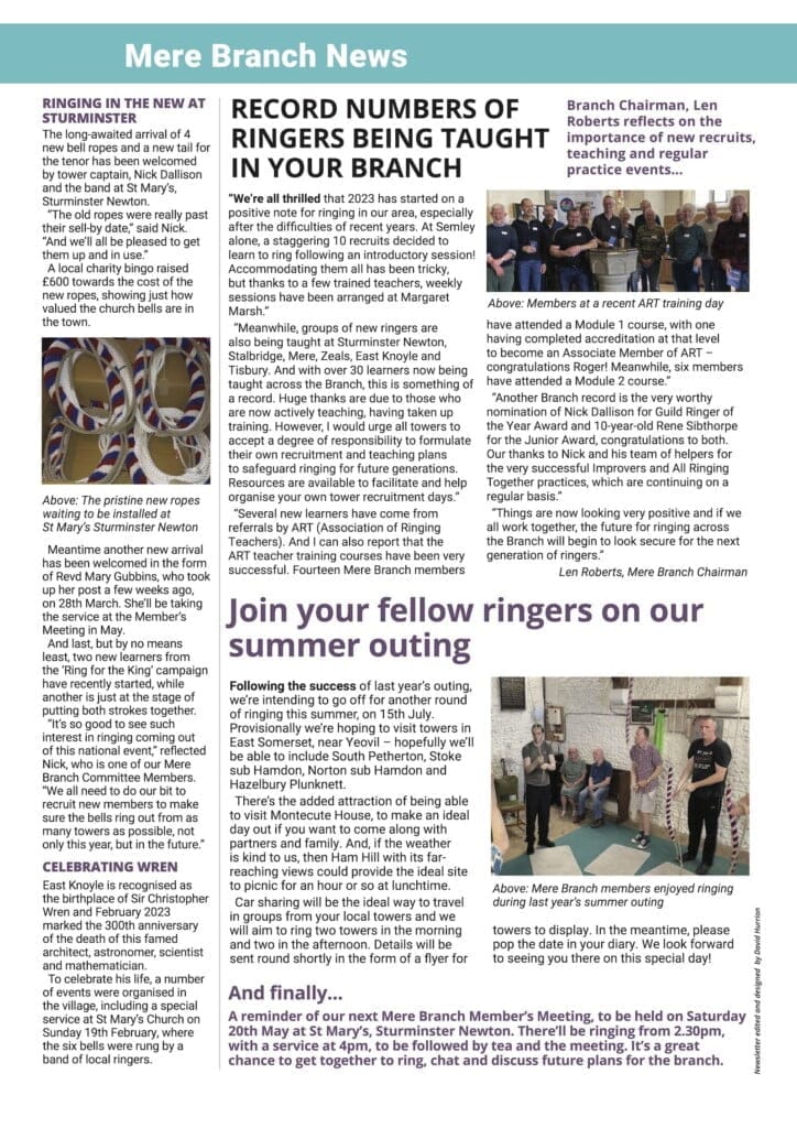 Mere Branch News Spring 2023