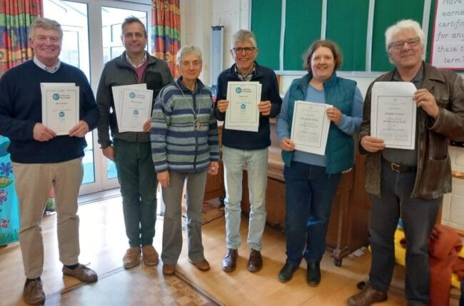 Recipients of certificates