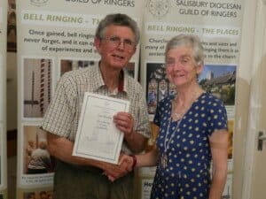 Ian Mozley receiving his Long Service Award