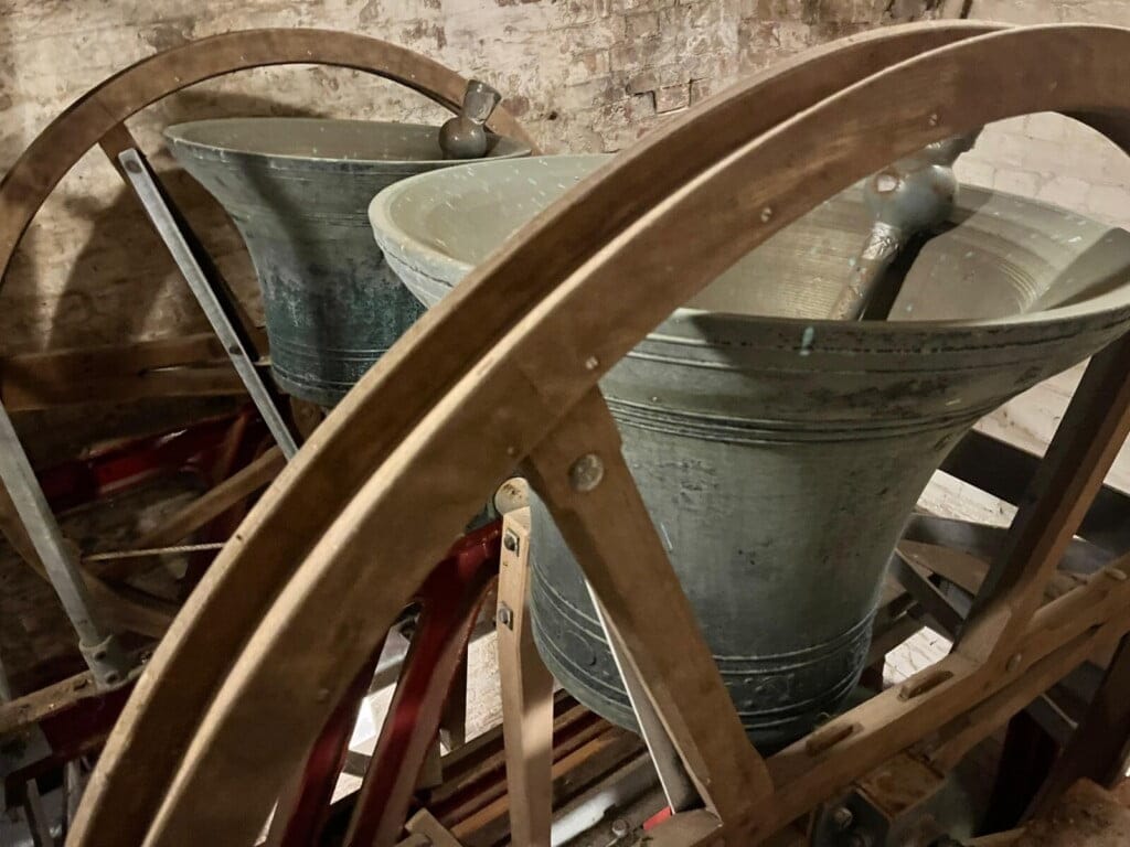 Bells 2 & 4 on the upper tier