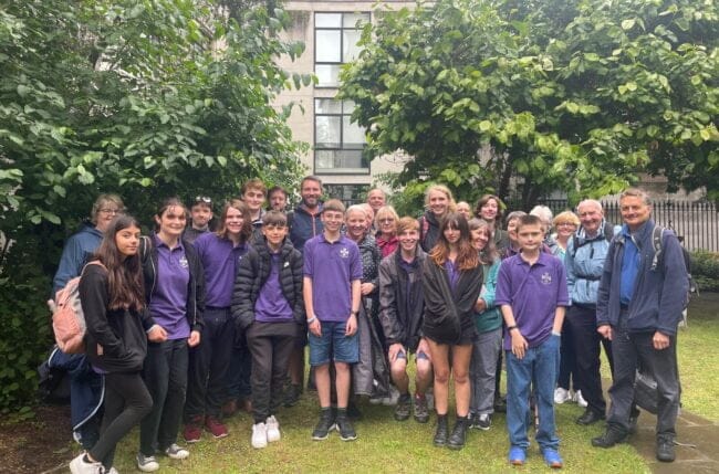 Group photo at St Olave