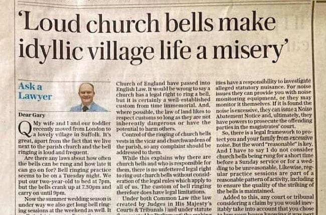 Telegraph Ringing Article