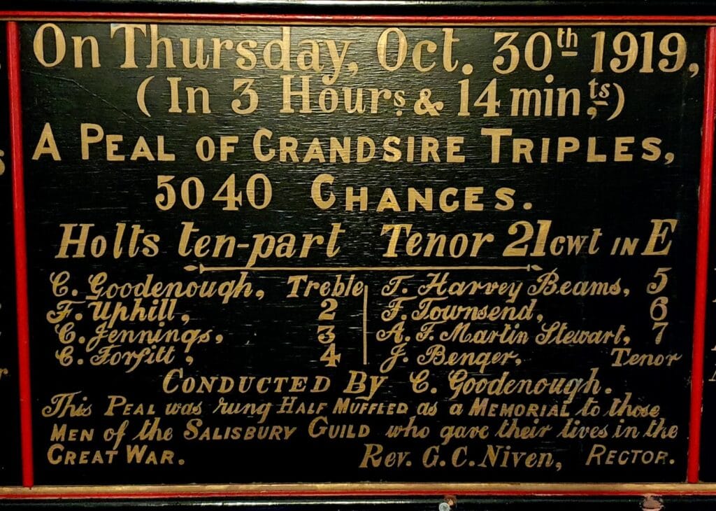 St Peters Peal Board