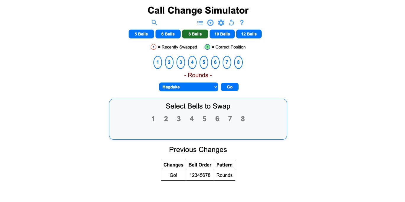 Online Call Change Simulator – Salisbury Diocesan Guild of Ringers