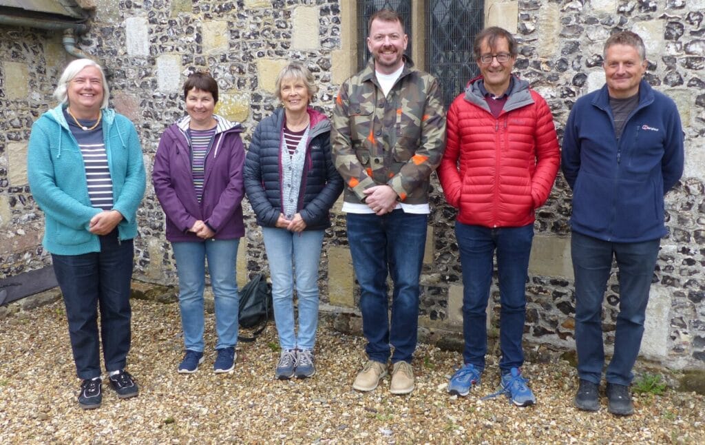 WIMBORNE MINSTER: Barbara King, Hilary Child, Flick Warwick, Harry Blamire, David Warwick (c), Robert Child