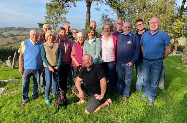Photo of Beaminster Bellringers and friends. Outing to south Somerset, 11 Oct 2025.