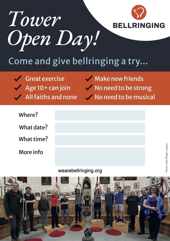 Bellringing open day poster