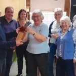Salisbury Skittles teams being presented with the award