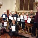 New members, L R Emma, Bobbie, Sally Anne, Helen, Sarah, Rosie, Eden, Chris, Front Nicola, Graham