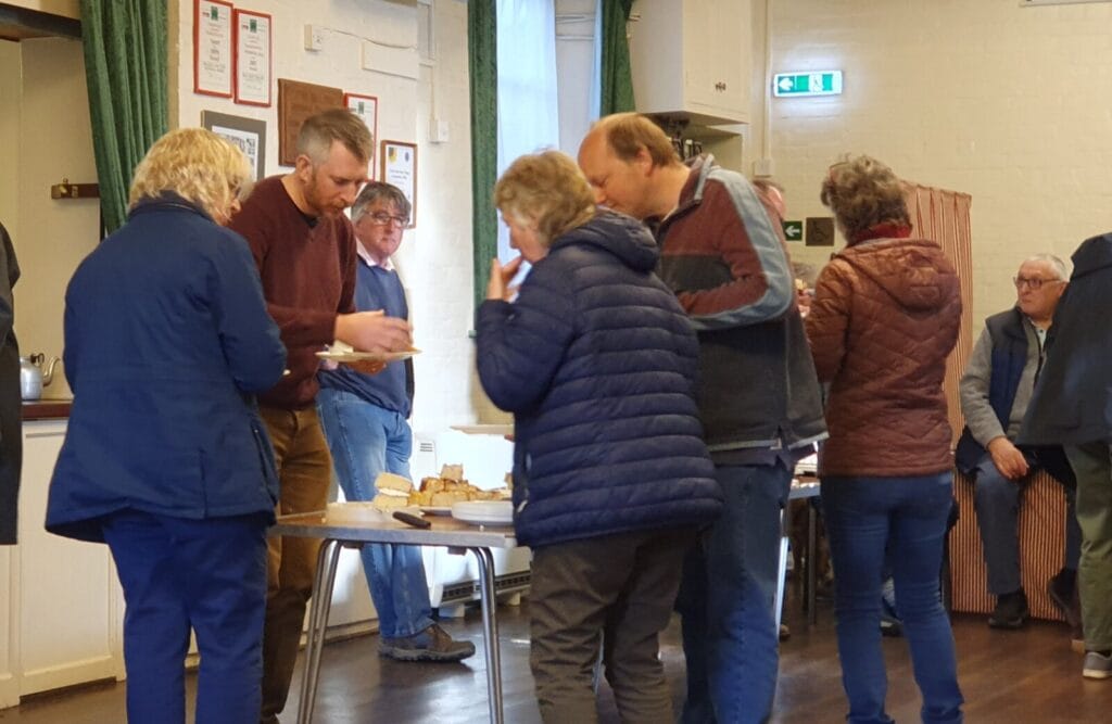 Tucking in to a fine tea