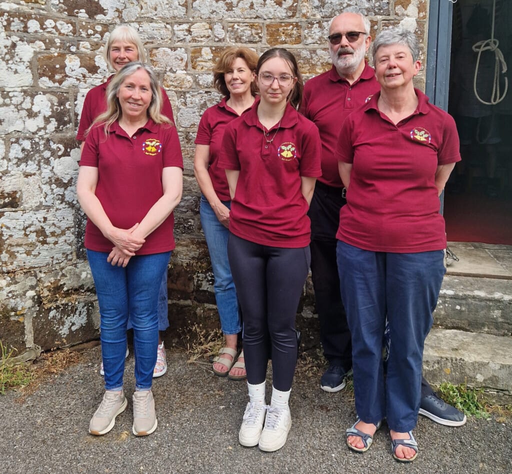 Canford Magna (clockwise from front R): Kathryn Tyson, Beth Elliott, Cathy Garwood, Caroline Alderson, Caroline Fair, Paul Tyson