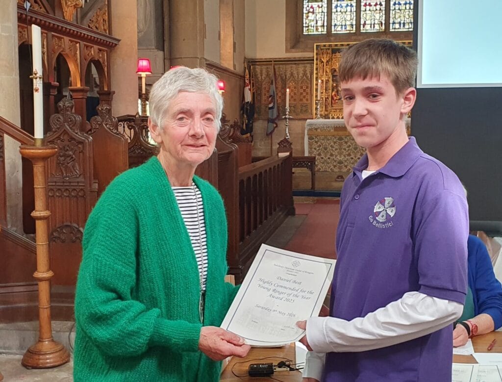 Daniel Best Highly Commended Young Ringer of the Year