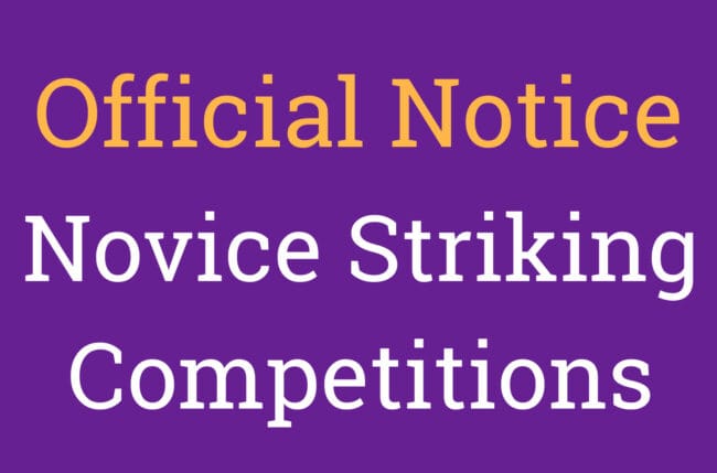 Novice Striking Competitions