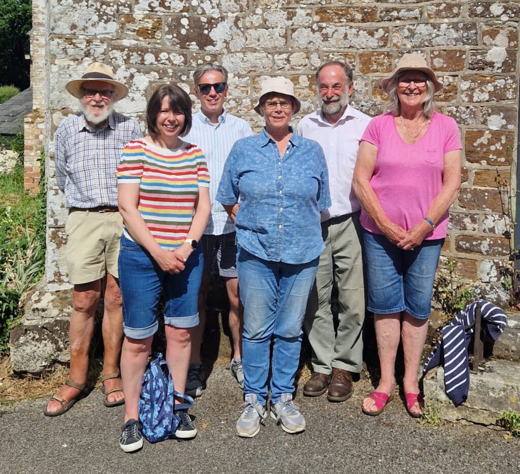 Wareham (clockwise from front R): Tricia Stephens, Jenny Elmes, Teri Joynt, Phil Stephens, John Boniface, Tim Salter