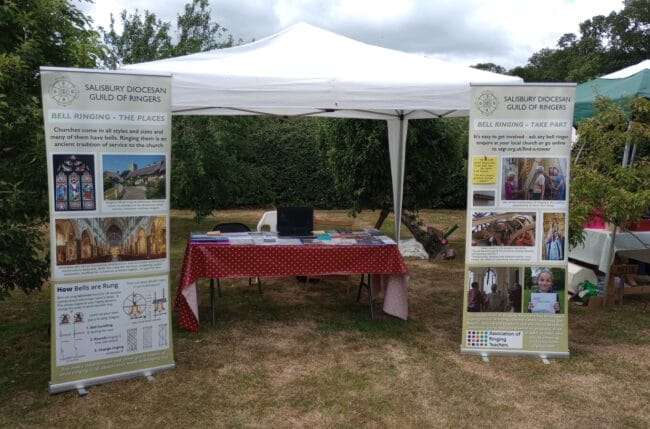 Photo of stall set up for the Tea in the Garden.