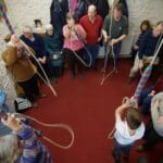Ringers in a belfry