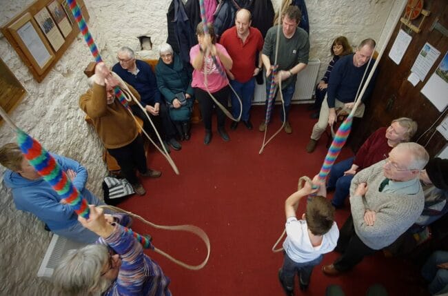 Ringers in a belfry