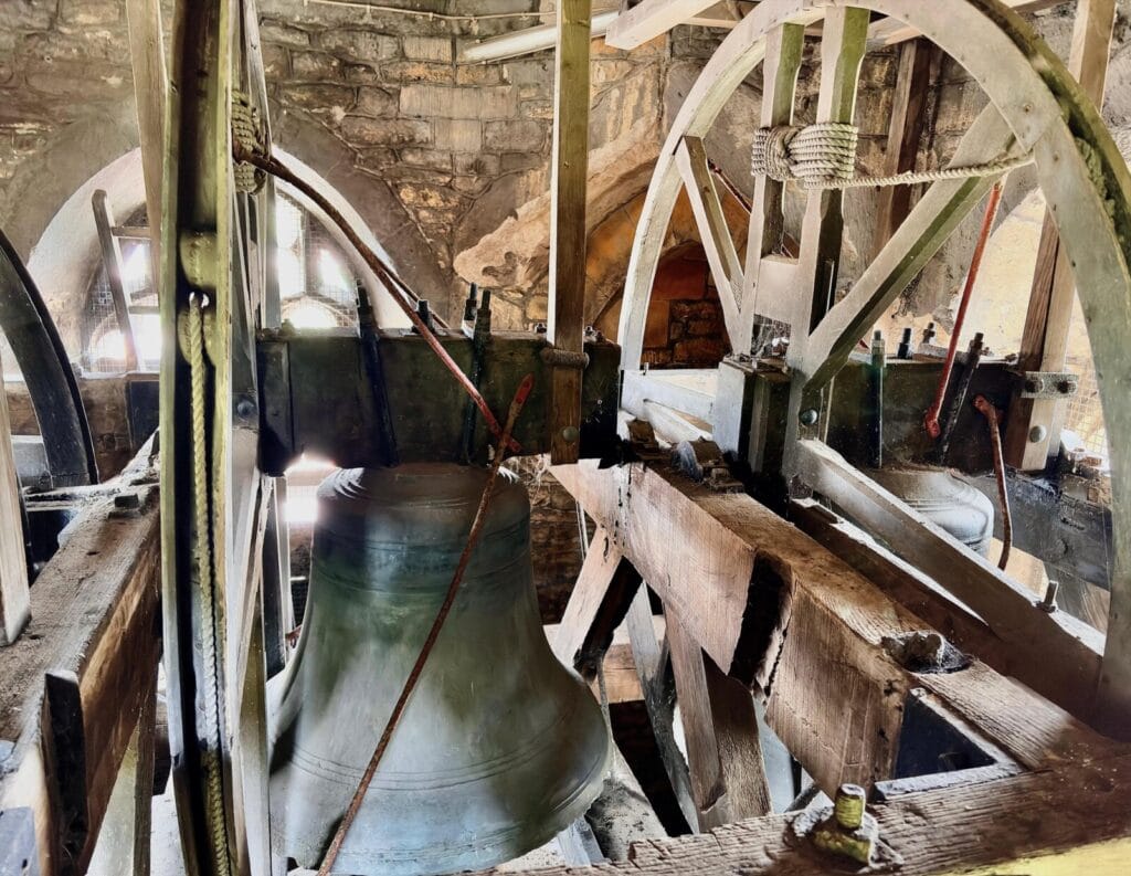 Wooden Frame and wooden headstocks at Frome