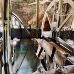 Wooden Frame and wooden headstocks at Frome