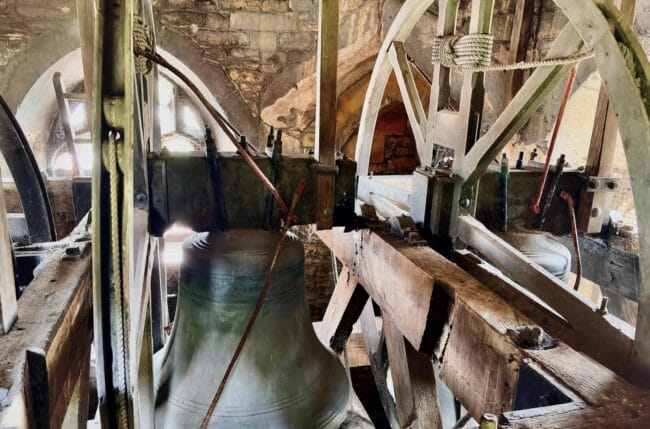Wooden Frame and wooden headstocks at Frome