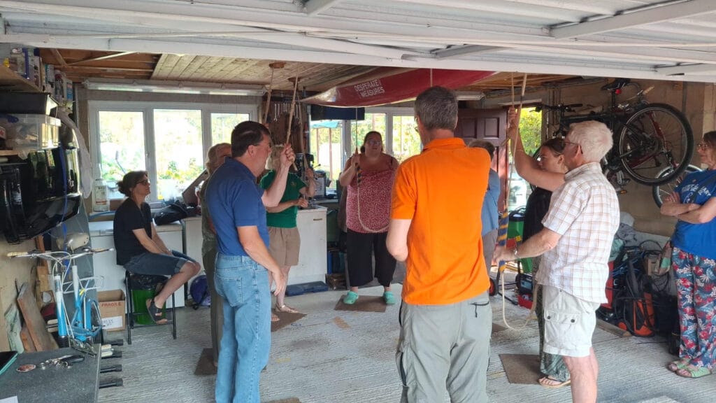 Ringing at The Wilderness Campanile (in a private garage)
