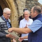 Ken Lessey being awarded 50 year certificate